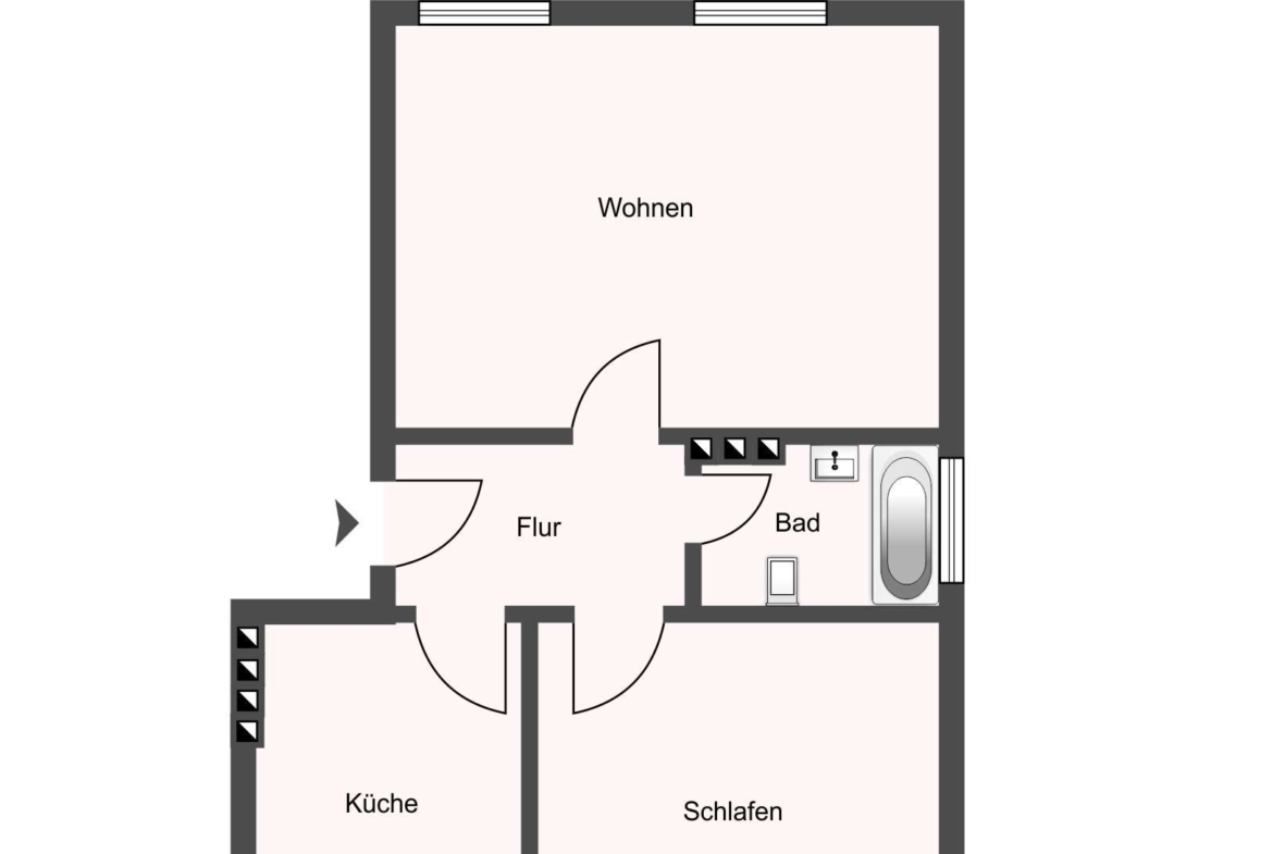 NEW  WOW RENOVIERTE, TOP GESCHNITTENE 2 ZIMMER WOHNUNG! JETZT ZUSCHLAGEN!